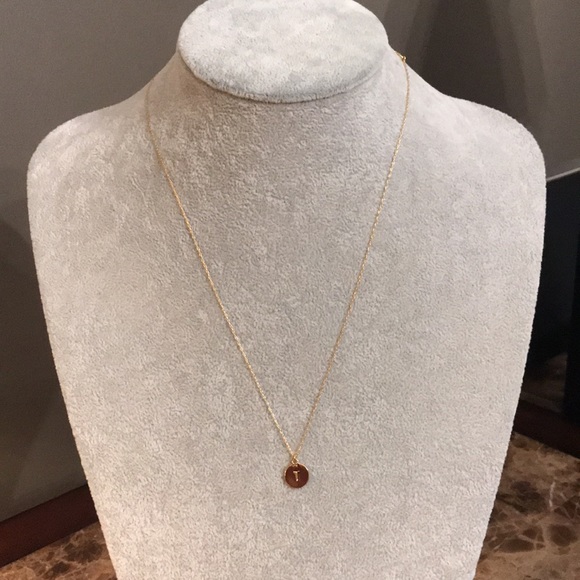 🆕 Kate Spade Gold Tone Mini Pendant, initial “T” - Picture 8 of 10